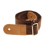 Max Ukulele Strap Belt with PU Leather Ends for Ukuele 4 String Guitar Coffee