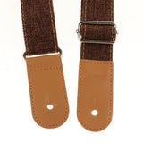 Max Ukulele Strap Belt with PU Leather Ends for Ukuele 4 String Guitar Coffee