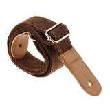 Max Ukulele Strap Belt with PU Leather Ends for Ukuele 4 String Guitar Coffee