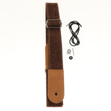 Max Ukulele Strap Belt with PU Leather Ends for Ukuele 4 String Guitar Coffee