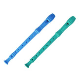 Maxbell Detachable 8 Holes Recorder Clarinet With Cleaning Rod Stick for Kids Blue