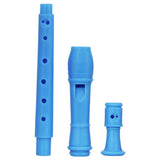 Maxbell Detachable 8 Holes Recorder Clarinet With Cleaning Rod Stick for Kids Blue