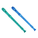 Maxbell Detachable 8 Holes Recorder Clarinet With Cleaning Rod Stick for Kids Blue