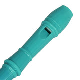 Maxbell Detachable 8 Holes Recorder Clarinet With Cleaning Rod Stick for Kids Cyan