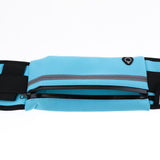Maxbell Waterproof Running Jogging Belt Bum Waist Pouch Fanny Pack Blue