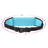 Maxbell Waterproof Running Jogging Belt Bum Waist Pouch Fanny Pack Blue
