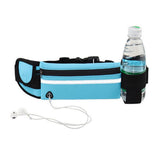 Maxbell Waterproof Running Jogging Belt Bum Waist Pouch Fanny Pack Blue