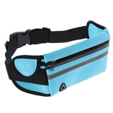 Maxbell Waterproof Running Jogging Belt Bum Waist Pouch Fanny Pack Blue