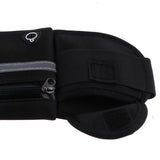 Maxbell Waterproof Running Jogging Belt Bum Waist Pouch Fanny Pack Black