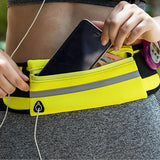 Maxbell Waterproof Running Jogging Belt Bum Waist Pouch Fanny Pack Fluorescent Green