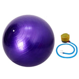 Maxbell 55cm Yoga Ball with Pump Anti Burst Exercise Balance Workout Fitness Purple