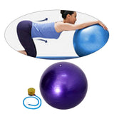 Maxbell 55cm Yoga Ball with Pump Anti Burst Exercise Balance Workout Fitness Purple