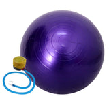 Maxbell 55cm Yoga Ball with Pump Anti Burst Exercise Balance Workout Fitness Purple