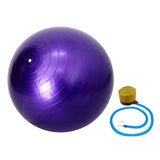 Maxbell 55cm Yoga Ball with Pump Anti Burst Exercise Balance Workout Fitness Purple