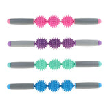 Maxbell Spiky Ball Trigger Point Muscle Stick Roller Massage Wand Rolling Pink