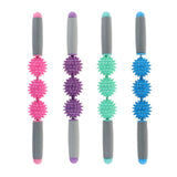 Maxbell Spiky Ball Trigger Point Muscle Stick Roller Massage Wand Rolling Pink