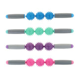 Maxbell Spiky Ball Trigger Point Muscle Stick Roller Massage Wand Rolling Pink