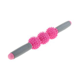 Maxbell Spiky Ball Trigger Point Muscle Stick Roller Massage Wand Rolling Pink