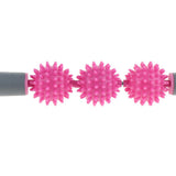 Maxbell Spiky Ball Trigger Point Muscle Stick Roller Massage Wand Rolling Pink