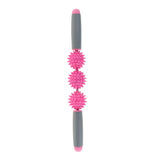 Maxbell Spiky Ball Trigger Point Muscle Stick Roller Massage Wand Rolling Pink