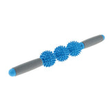 Max Spiky Ball Trigger Point Muscle Stick Roller Massage Wand Rolling Blue