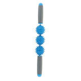 Max Spiky Ball Trigger Point Muscle Stick Roller Massage Wand Rolling Blue