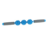 Max Spiky Ball Trigger Point Muscle Stick Roller Massage Wand Rolling Blue
