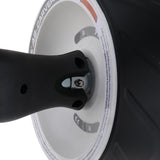 Maxbell Abdominal Core Strength Exercise Wheel Roller with Knee Pad White