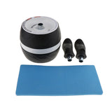 Maxbell Abdominal Core Strength Exercise Wheel Roller with Knee Pad White