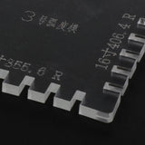 Maxbell Guitar Acrylic String Action Gauge Radius Ruler 3