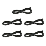 Max Replacement Jump Rope Cord Skipping Speed Rope Cable with End Caps Black