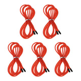 Max Replacement Jump Rope Cord Skipping Speed Rope Cable with End Caps Red