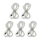 Max Replacement Jump Rope Cord Skipping Speed Rope Cable with End Caps White