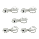 Max Replacement Jump Rope Cord Skipping Speed Rope Cable with End Caps White