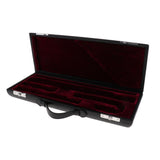 Maxbell Flute Wooden Carry Padded Case with Storage Gig Bag Handbag - Black