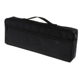 Maxbell Flute Wooden Carry Padded Case with Storage Gig Bag Handbag - Black