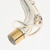 Maxbell 1 Piece Eb Alto Saxophone Engraved Bend Neck Silver Plated