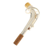 Maxbell 1 Piece Eb Alto Saxophone Engraved Bend Neck Silver Plated