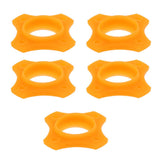 Max Maxb 5 Pieces Microphone Anti-Slip Anti-Rolling Protection Ring Roller Orange