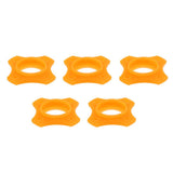 Max Maxb 5 Pieces Microphone Anti-Slip Anti-Rolling Protection Ring Roller Orange