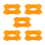 Max Maxb 5 Pieces Microphone Anti-Slip Anti-Rolling Protection Ring Roller Orange
