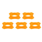 Max Maxb 5 Pieces Microphone Anti-Slip Anti-Rolling Protection Ring Roller Orange