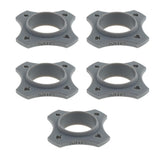 Max Maxb 5 Pieces Microphone Anti-Slip Anti-Rolling Protection Ring Roller Gray