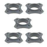 Max Maxb 5 Pieces Microphone Anti-Slip Anti-Rolling Protection Ring Roller Gray