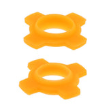 Max Maxb 2 Pieces Microphone Mic Holder Anti-rolling Protection Rings Orange
