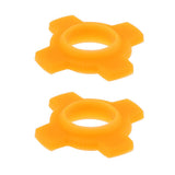 Max Maxb 2 Pieces Microphone Mic Holder Anti-rolling Protection Rings Orange