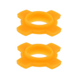 Max Maxb 2 Pieces Microphone Mic Holder Anti-rolling Protection Rings Orange