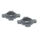 Max Maxb 2 Pieces Microphone Mic Holder Anti-rolling Protection Rings Gray