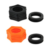 Maxbell 5 Sets Microphone Mic Anti-Slip Anti-Rolling Protection Ring Roller Black