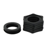 Maxbell 5 Sets Microphone Mic Anti-Slip Anti-Rolling Protection Ring Roller Black